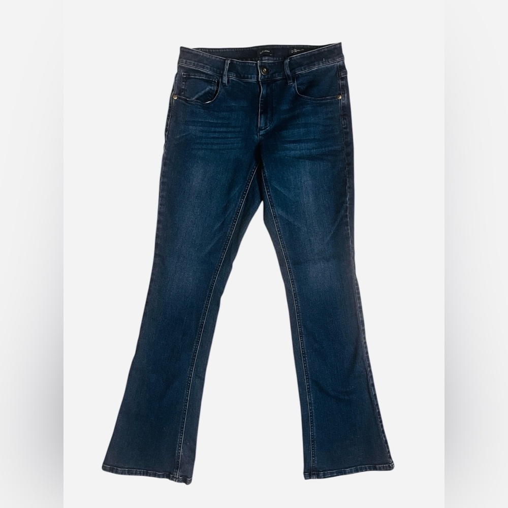 J. Jill Authentic Fit Boot Cut Jeans - Dark Blue Sz 2